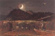 Samuel Palmer Cornfield by Moonlight,with the Evening Star Spain oil painting artist